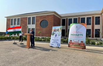 Embassy of India in collaboration with Landau School today planted 75 trees to mark the #75thIndependenceDay of India at Landau School Sea Breeze Campus. The joint event demonstrated the shared commitment of the people of India and Azerbaijan in creating and promoting a sustainable environment. H.E. Mr. Soltan Mammadov, Member of Parliament of the Republic of Azerbaijan graced the occasion as Chief Guest and also addressed the gathering. Leaders of the Indian diaspora in Azerbaijan and friends of India also participated in the event.